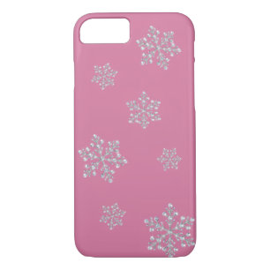 Fall Crystal Snowflake iPhone 7 (pink) iPhone 8/7 Hülle
