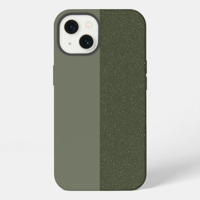 Fall "Custom Moss Green" iPhone 13 - Vertikale Auf Hülle (Rückseite)