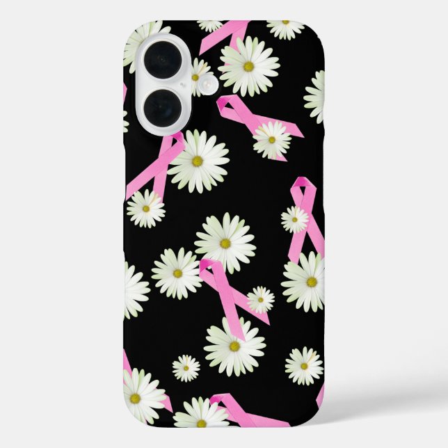 Fall Daisies und Pink Ribbons Case-Mate iPhone Hülle (Rückseite)