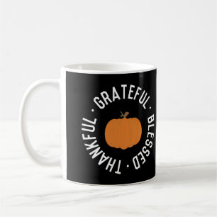 Fall Dankbar gesegnet Pumpkin Herbst Kaffeetasse