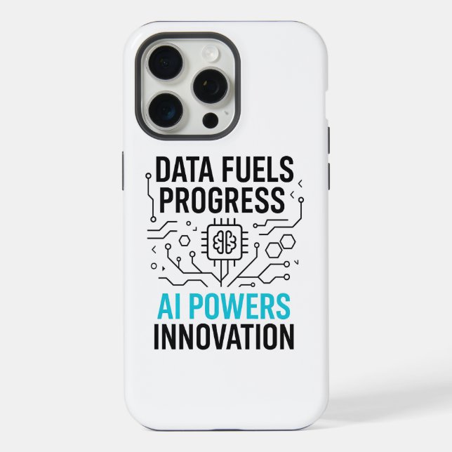 Fall "Datenbrennstoff-KI-Power" | Bereich Technisc iPhone Hülle (Rückseite)