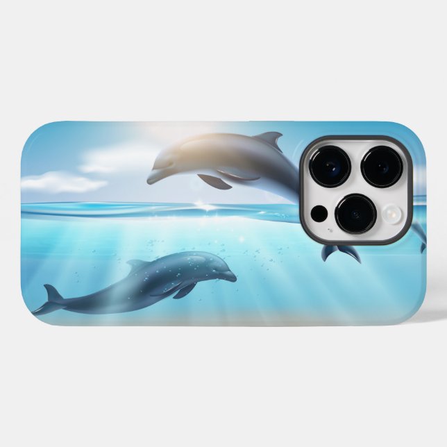 Fall Delphins Case-Mate iPhone Hülle (Rückseite (Horizontal))