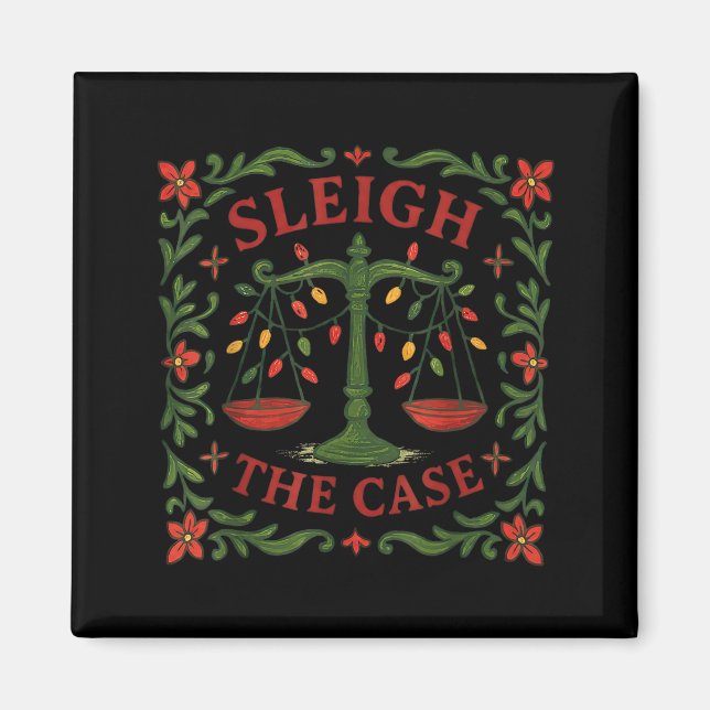 Fall den Fall Lustiger Anwalt Weihnachtsdesign  Magnet (Vorne)