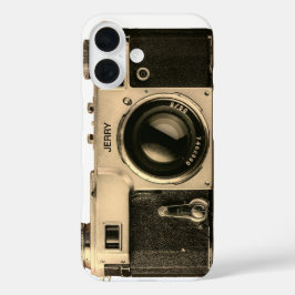 Fall der benutzerdefinierten Vintagen Kamera iPhon iPhone 16 Hülle