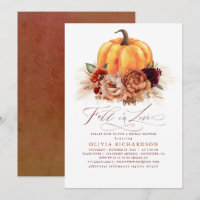 Fall der Liebe Brautparty Rost Blume Pumpkin