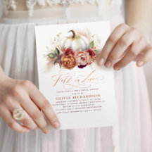 Fall der Liebe Brautparty Rost Blume Pumpkin