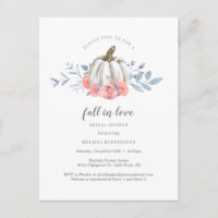 Fall der Liebe Brautparty White Pumpkin Floral