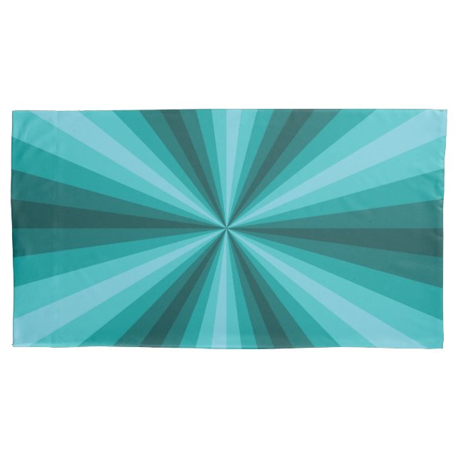 Fall der optischen Illusion Aqua Pillow Kissenbezug (Vorderseite)