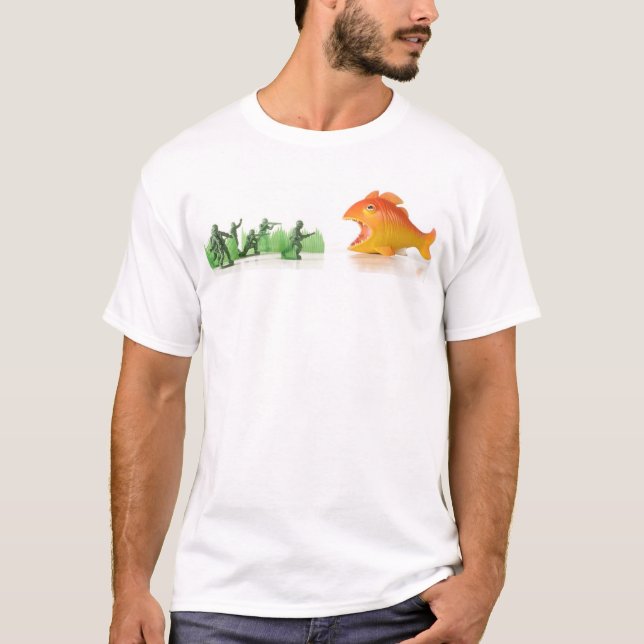 Fall der riesigen orange Fische T-Shirt (Vorderseite)