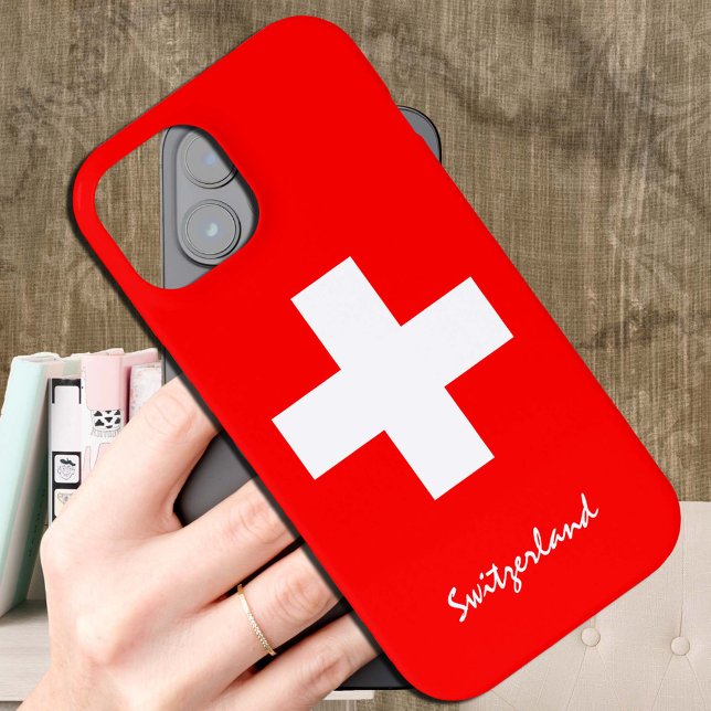 Fall der Schweizer Flagge, Schweiz Modekreuz /spor Case-Mate iPhone Hülle (Von Creator hochgeladen)