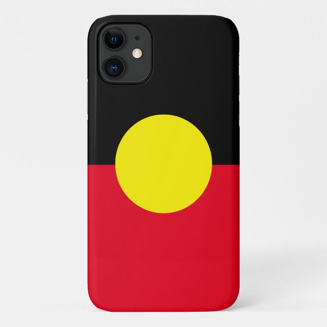 Fall des Aborigine-Flag Case-Mate iPhone Hülle (Rückseite)