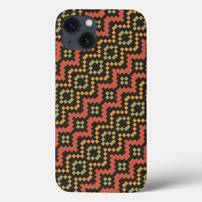 Fall des Ägyptischen Rot-Grün-Schwarzen-Stammes iP Case-Mate iPhone Hülle (Rückseite)