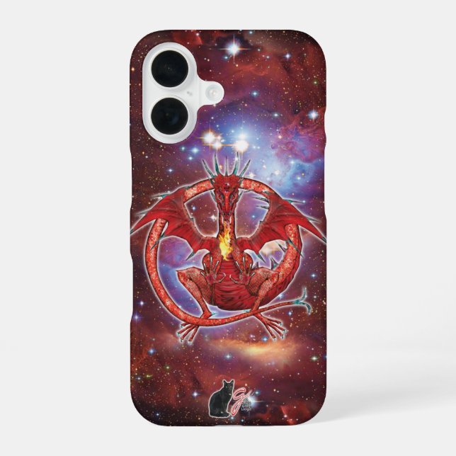 Fall des Cosmic Dragon Case-Mate iPhone 16 Hülle (Rückseite)
