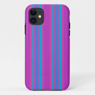 Fall des iPhone 5s: Magenta und helle blaue Streif 11 Hülle