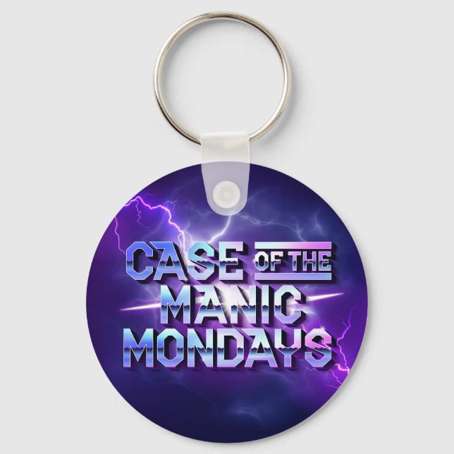 Fall des Manic Mondays Button-Schlüsselanhängers Schlüsselanhänger (Vorderseite)