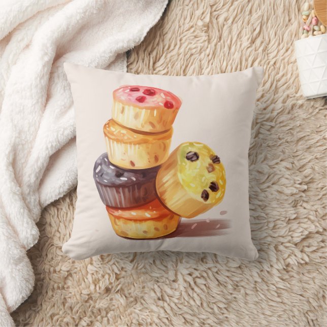 Fall des Muffin Tower Kissen (Decke)