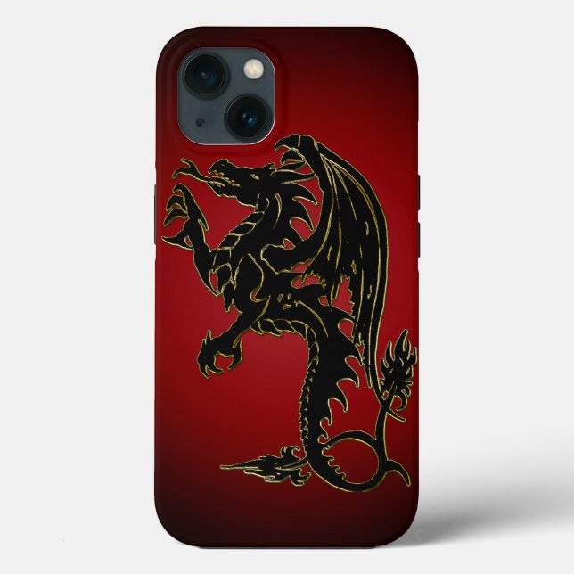 Fall des traditionellen Gradient Dragon iPhone X Case-Mate iPhone Hülle (Rückseite)