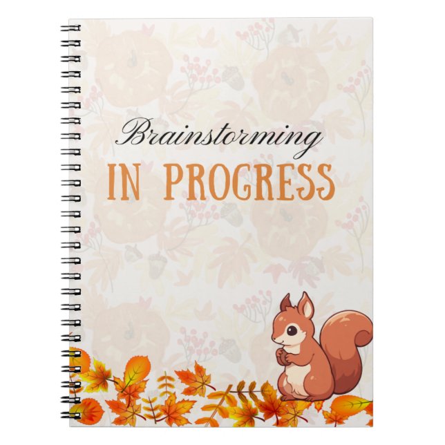 Fall Design Brainstorming im Progress-Notebook Notizblock (Vorderseite)