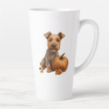 Fall Dog Latte Tasse