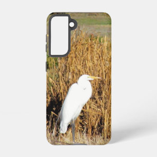 Fall: Egret im Gras Samsung Galaxy Hülle