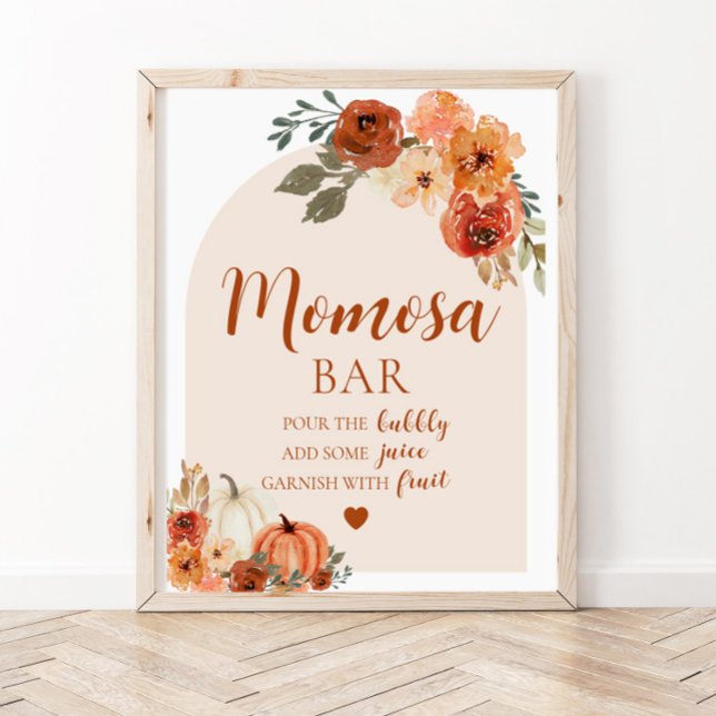 Fall ein kleines Pumpkin Baby Dusche Momosa Bar Si Poster (Von Creator hochgeladen)