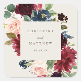 Fall Elegance Gastgeschenk Hochzeit Sticker Tag