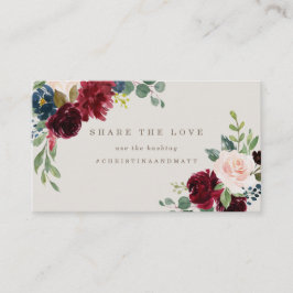 Fall Elegance Hashtag Card Visitenkarte