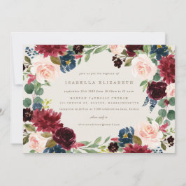 Fall Elegance Taufe Einladung