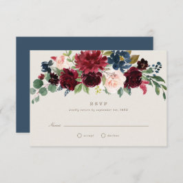 Fall Elegance Wedding RSVP Einladung