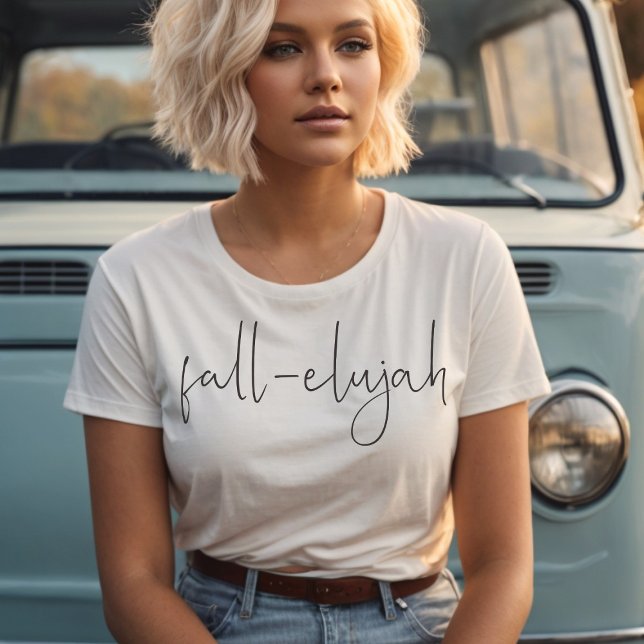 Fall-elujaa Trendy Minimalistisch Fall-Hallelujah T-Shirt (Von Creator hochgeladen)