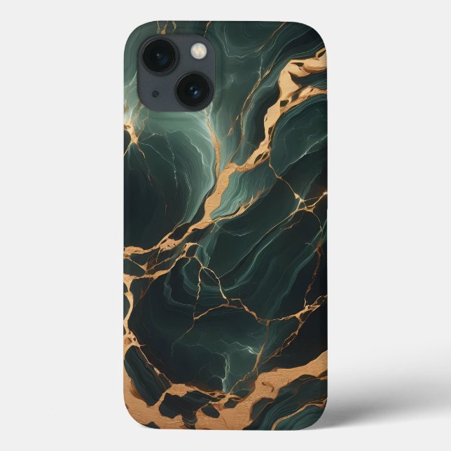 Fall Emerald Green Marble iPhone 13 Case-Mate iPhone Hülle (Rückseite)