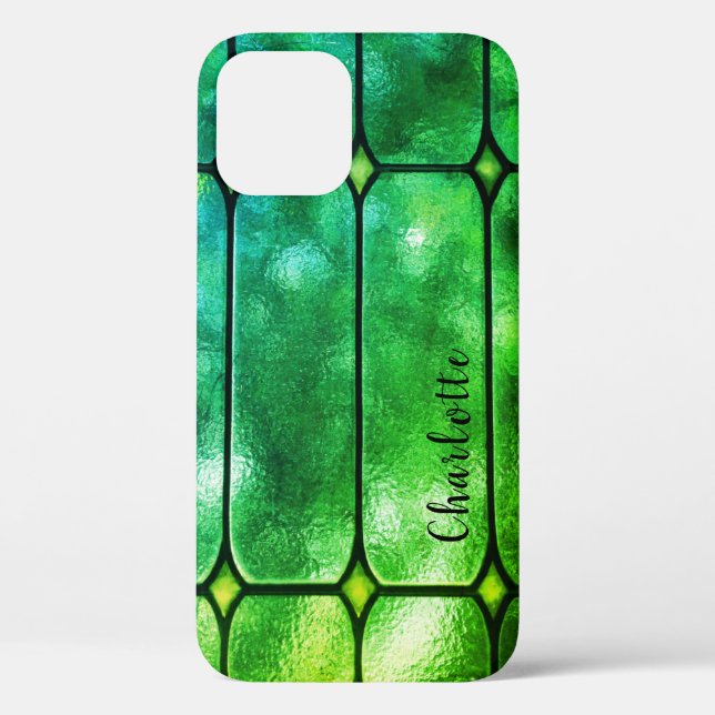 Fall Emerald Window Personalisiert iPhone 12 Case-Mate iPhone Hülle (Rückseite)