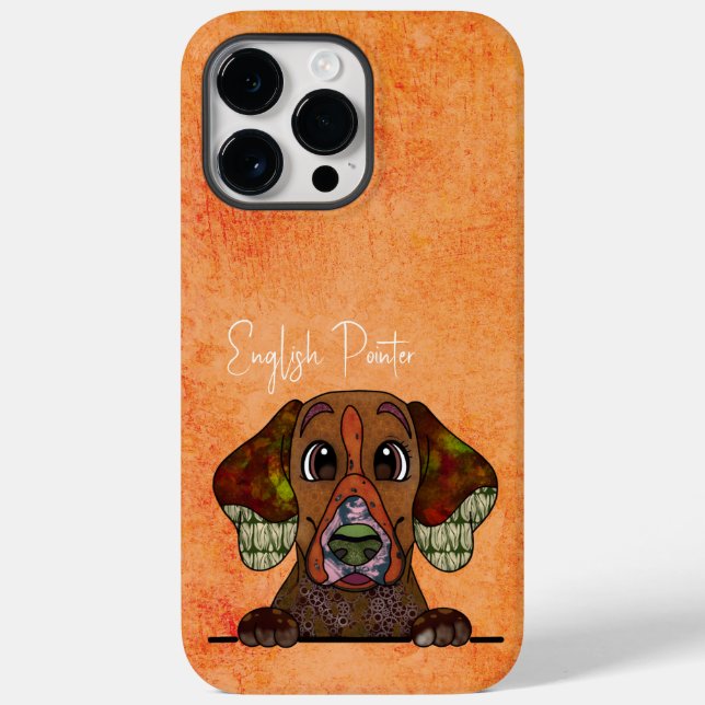 Fall "English Pointer Ugly Face Case-Mate iPhone" iPhone Hülle (Rückseite)