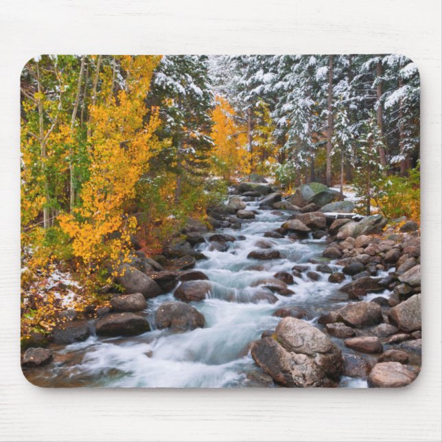 Fall entlang Bischofsgracht, Kalifornien Mousepad (Vorne)