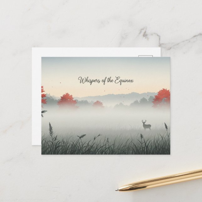 Fall Equinox Postkarte (Vorderseite/Rückseite Beispiel)