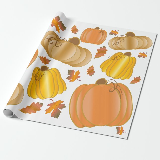Fall-Ernte-Packpapier Geschenkpapier (Ungerollt)