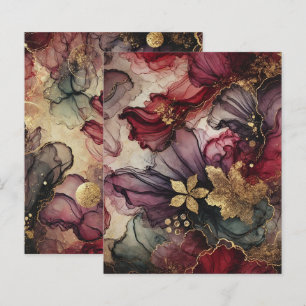 Fall Ernte Wein Alkohol Tinte Scrapbook Papier