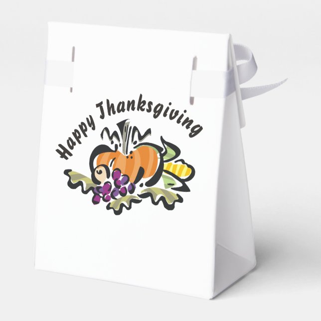 Fall Erntedank Harvest Geschenkschachtel (Rückseite)