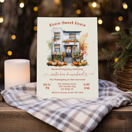 Fall Erntedank Housewarming Party Einladung