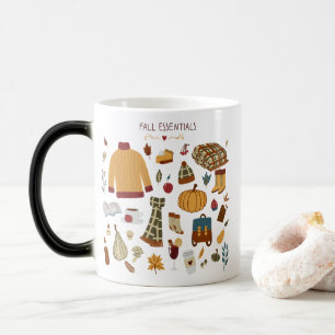 Fall Essentials Digital Zeichnend Verwandlungstasse