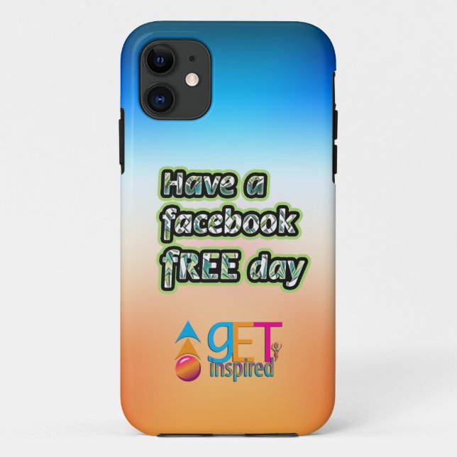 Fall "Facebook Free Day Case-Mate iPhone" Case-Mate iPhone Hülle (Rückseite)