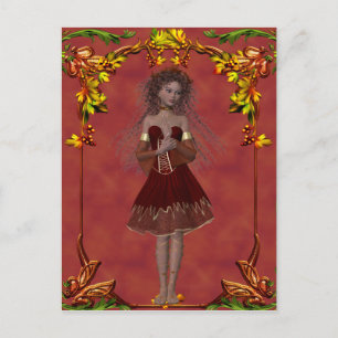 Fall Fairy Design 2 - Fantasy Postcard Postkarte