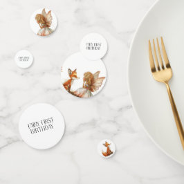 Fall Fairy Erster Geburtstag Vielen Dank mit einem Konfetti