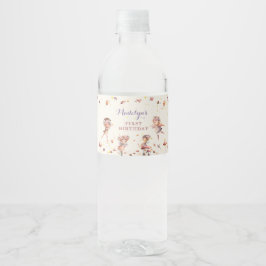Fall Fairy Girl Geburtstag Wasser Flaschen Labels Wasserflaschenetikett