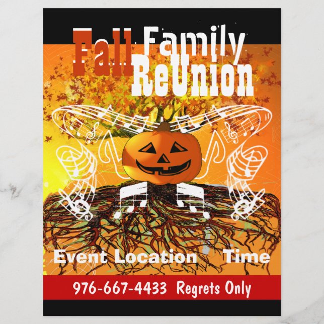 Fall Family Wiedersehen Halloween Event Flyer (Vorne)