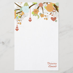Fall Fantasy Floral Personalisiert Stationierung Briefpapier