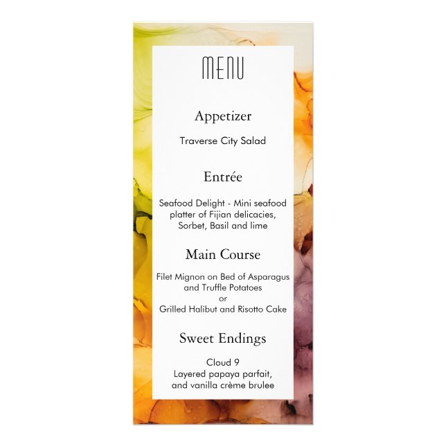 Fall Fantasy Ink Menü (Vorne)