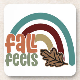 FALL FEELS Herbstregenbogen Getränkeuntersetzer