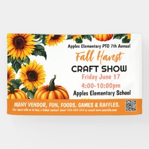 FALL FESTIVAL CRAFT SHOW PTO PTA Kirche Banner