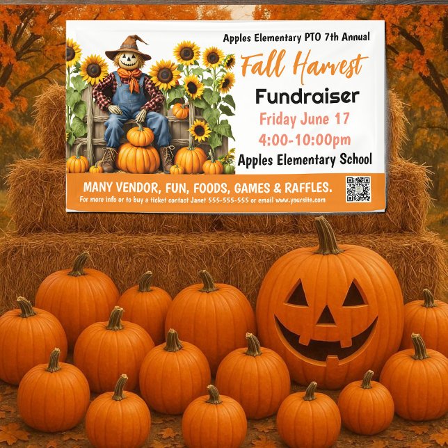 Fall Festival Fundraiser Banner | PTO-PTA-Kirche (Von Creator hochgeladen)